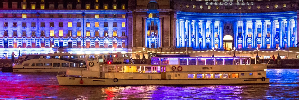 The Royalty is one of London's most popular party boats, ideal for celebrating NYE